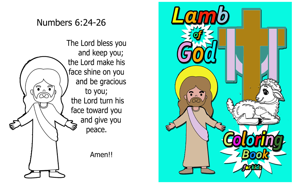 The lamb of god coloring book for kids great childrens christian x coloring book for a childs birthday gift easter christmas latocki leticia books