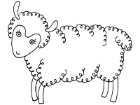 Lamb and sheep coloring pages and printable activities