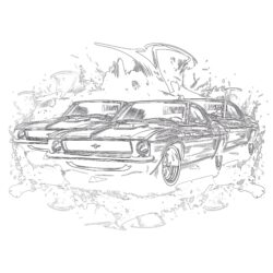 Printable lamborghini coloring page