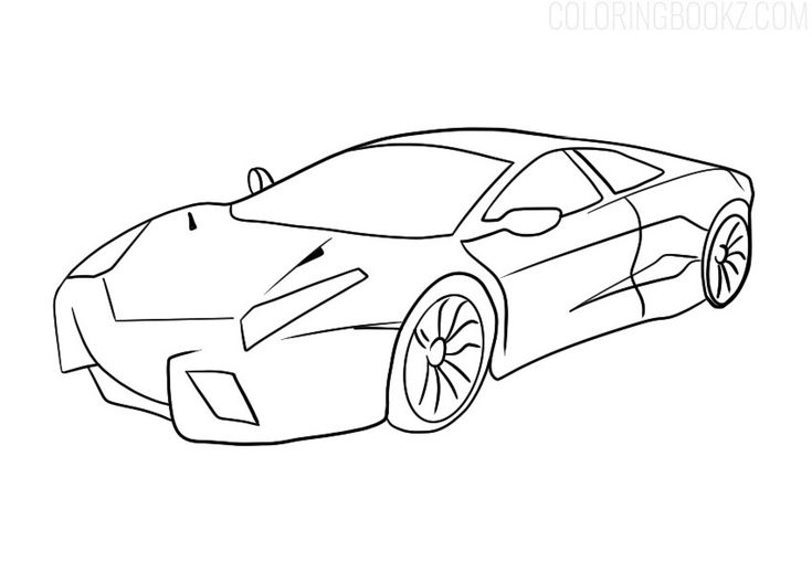 Lamborghini reventon coloring page