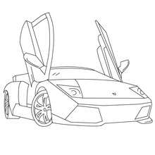 Lamborghini murcielago coloring pages