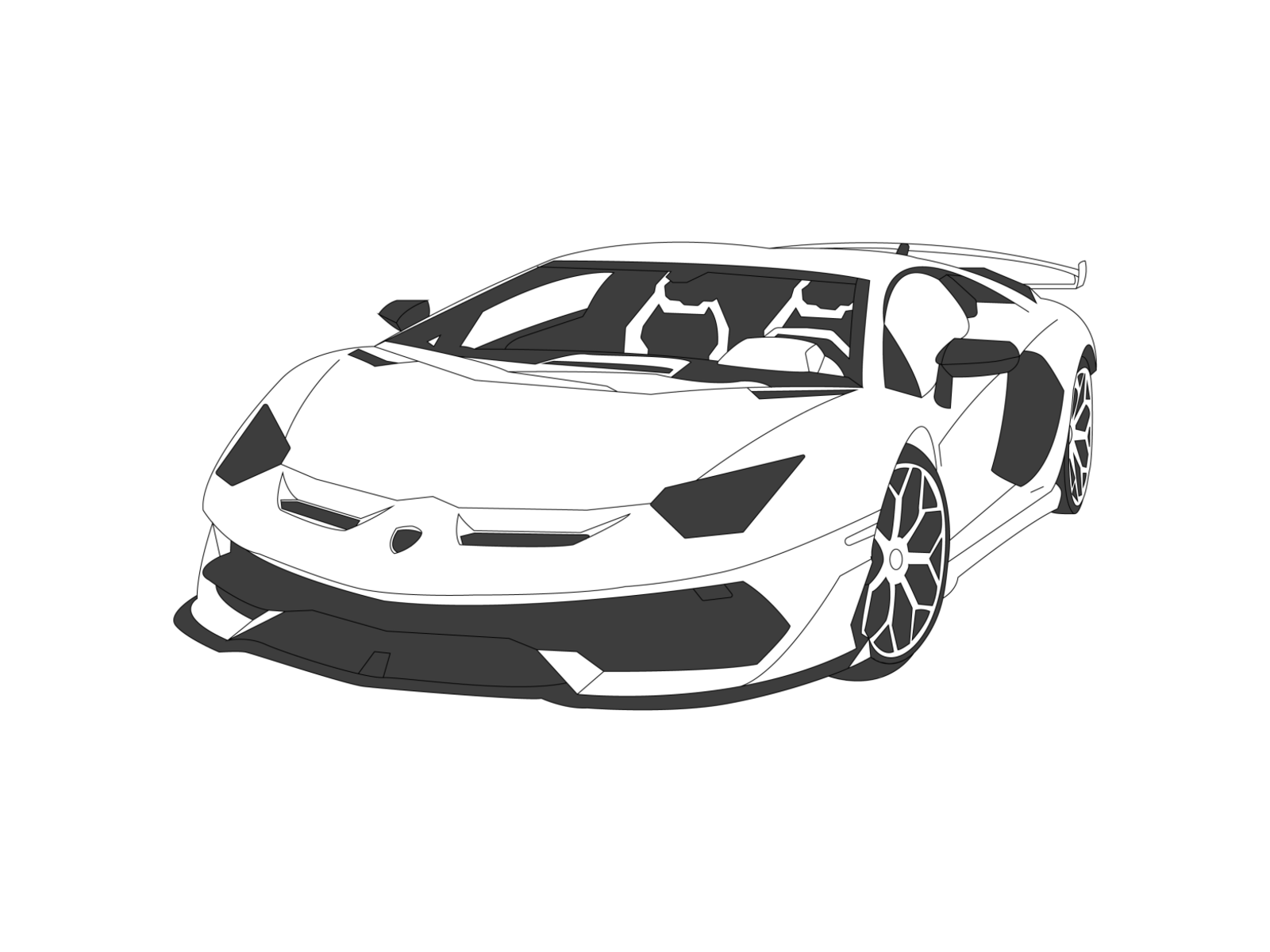 Lamborghini aventador svj by ashraful islam on
