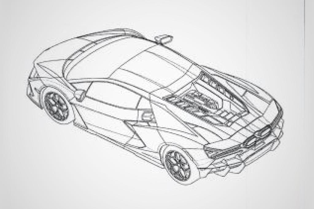 Lamborghini aventador successor leaked in design patent