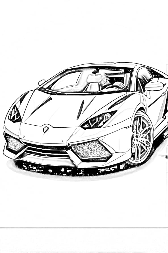 Lamborghini car coloring pages