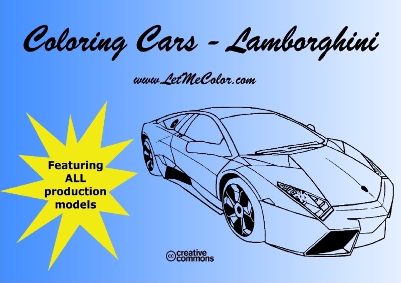 Lamborghini coloring book