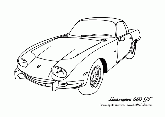 Cars coloring page lamborghini gt
