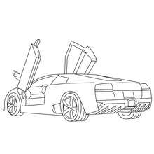 Lamborghini gallardo coloring pages