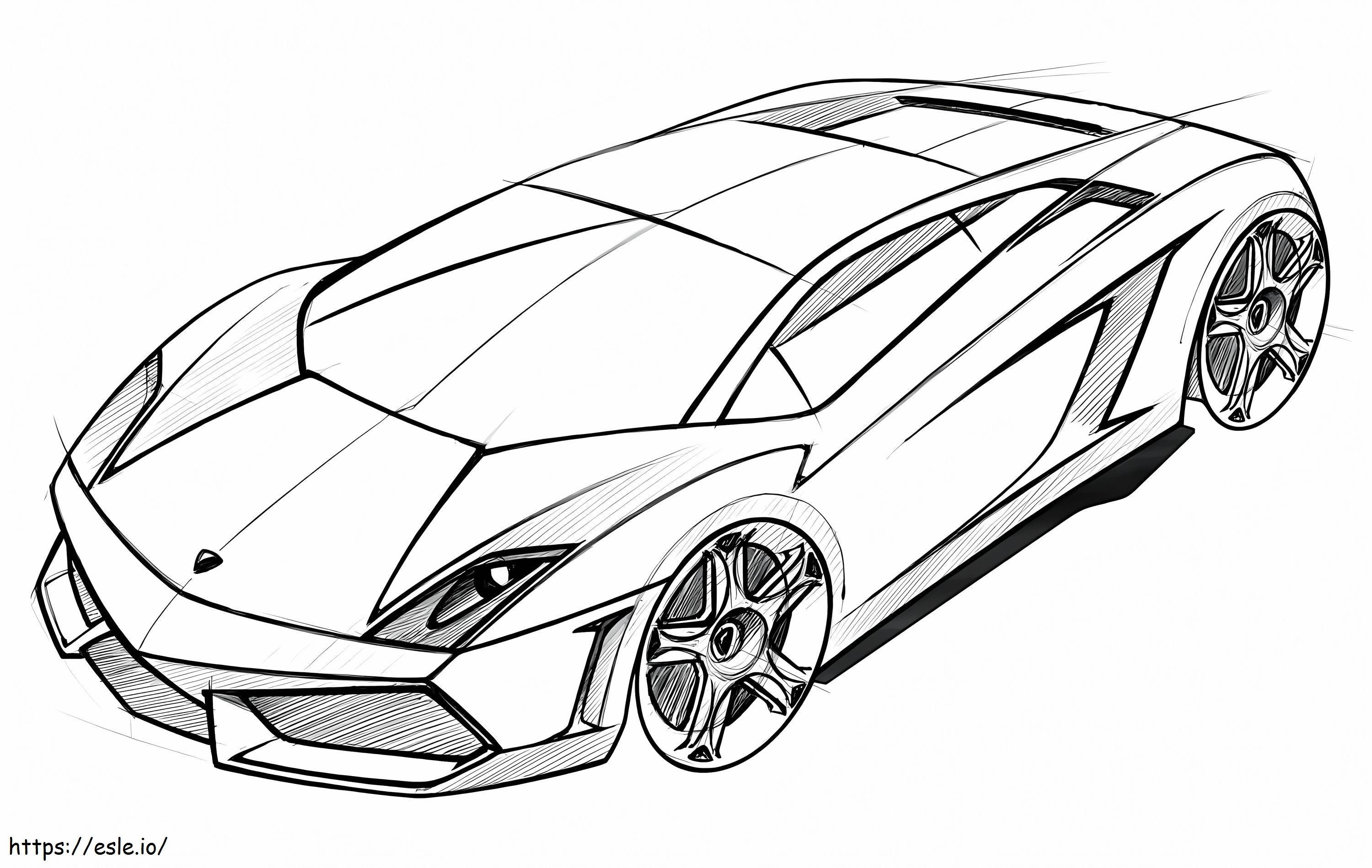 Lamborghini coloring page