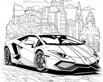 Super cars coloring lamborghini ferrari bugatti porsche pages