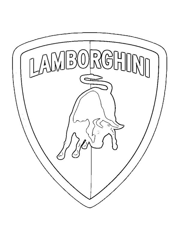 Lamborghini logo kleurplaten lamborghini automerk