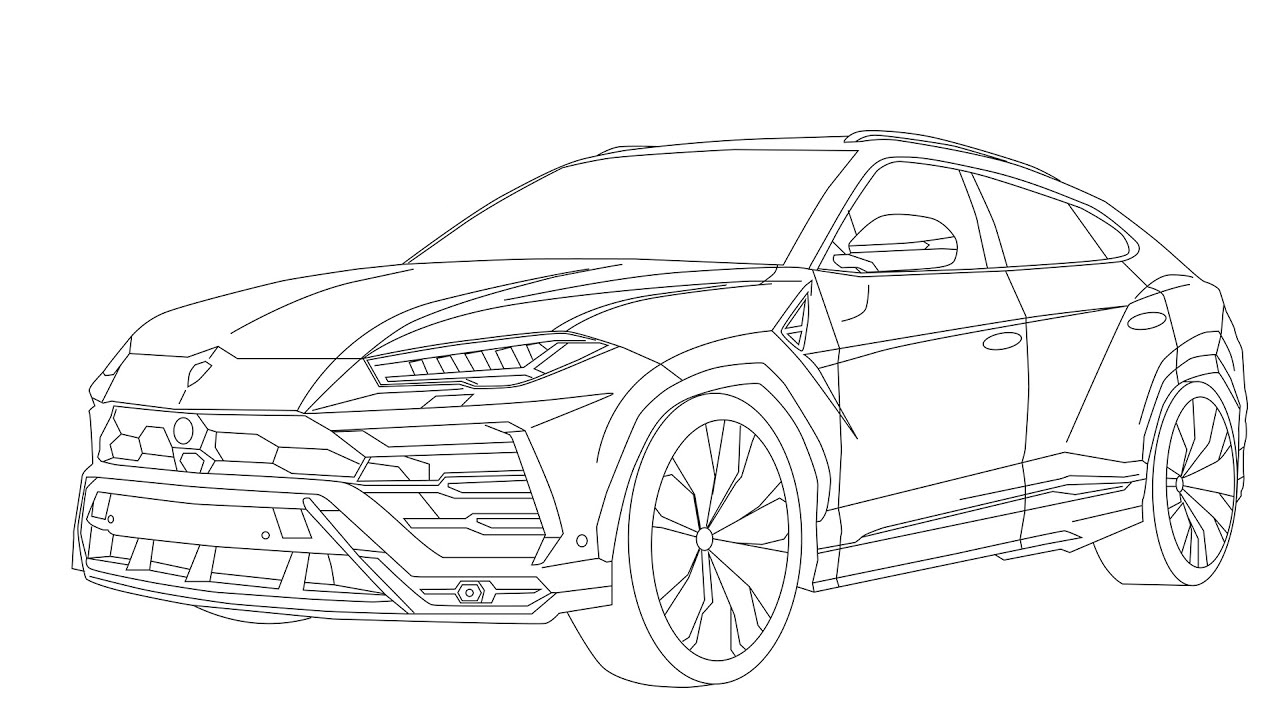Lamborghini coloring pages by coloringpageswk on