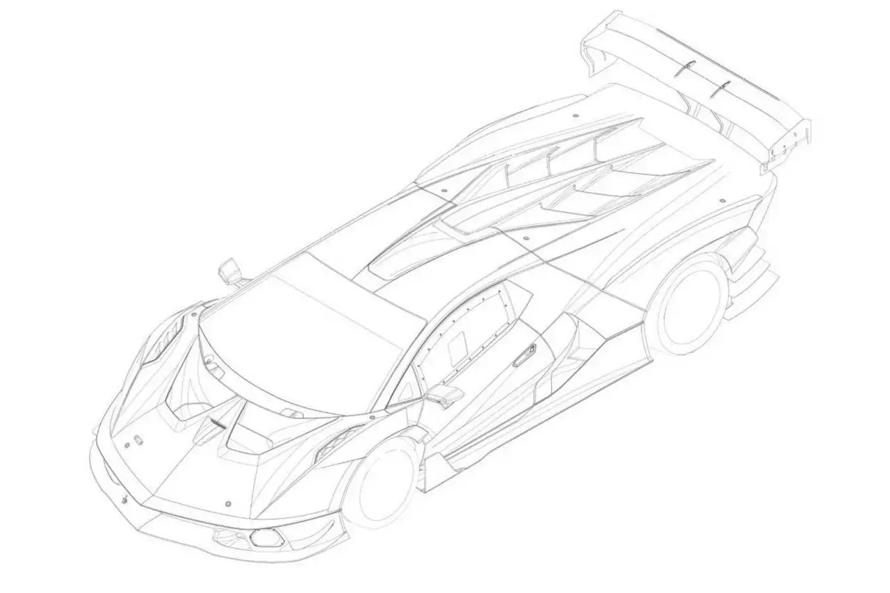 Lamborghini scv race car patent images leaked