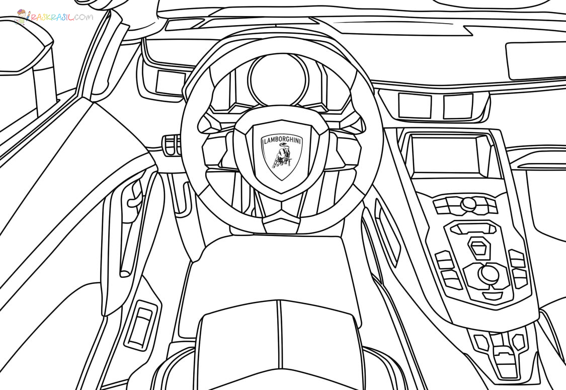 Lamborghini coloring pages