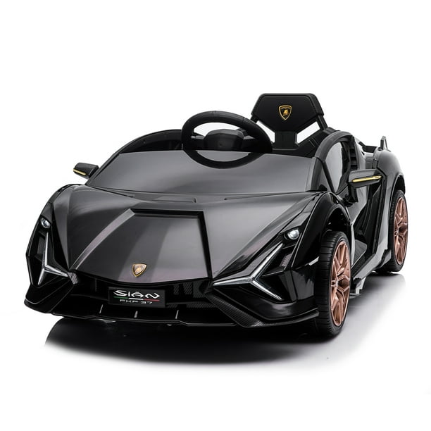 Tobbi v electric kids ride on r licensed lamborghini sian motorized battery powered ride on sport vehicle wremote control shock