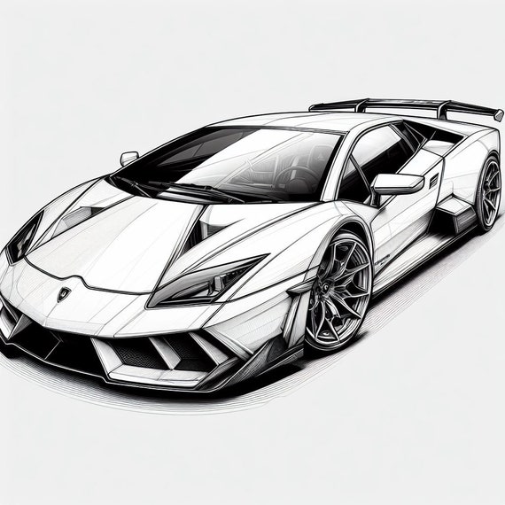 Lamborghini diablo coloring pages