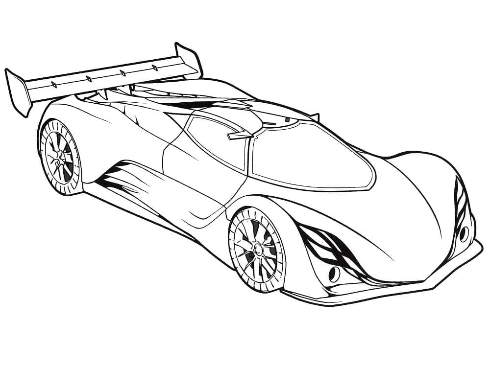 Race car coloring pages