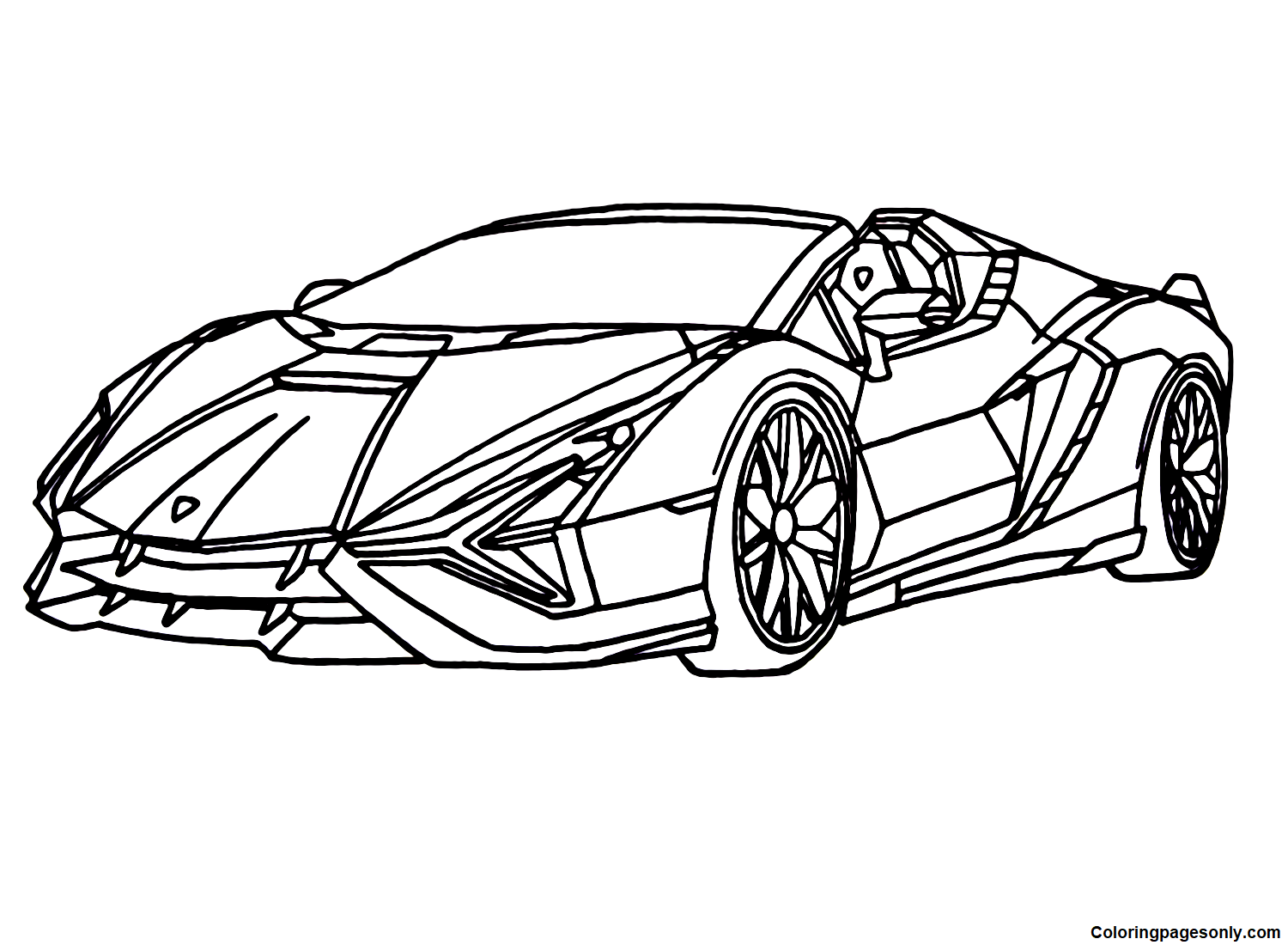 Lamborghini coloring pages