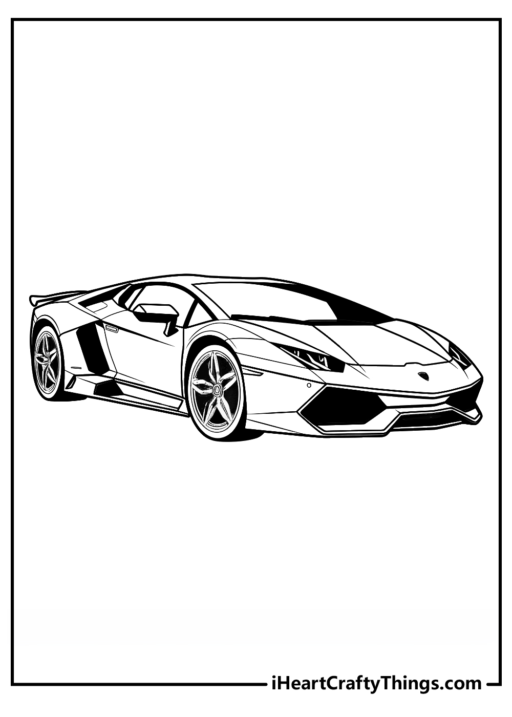 Lamborghini coloring pages free printables