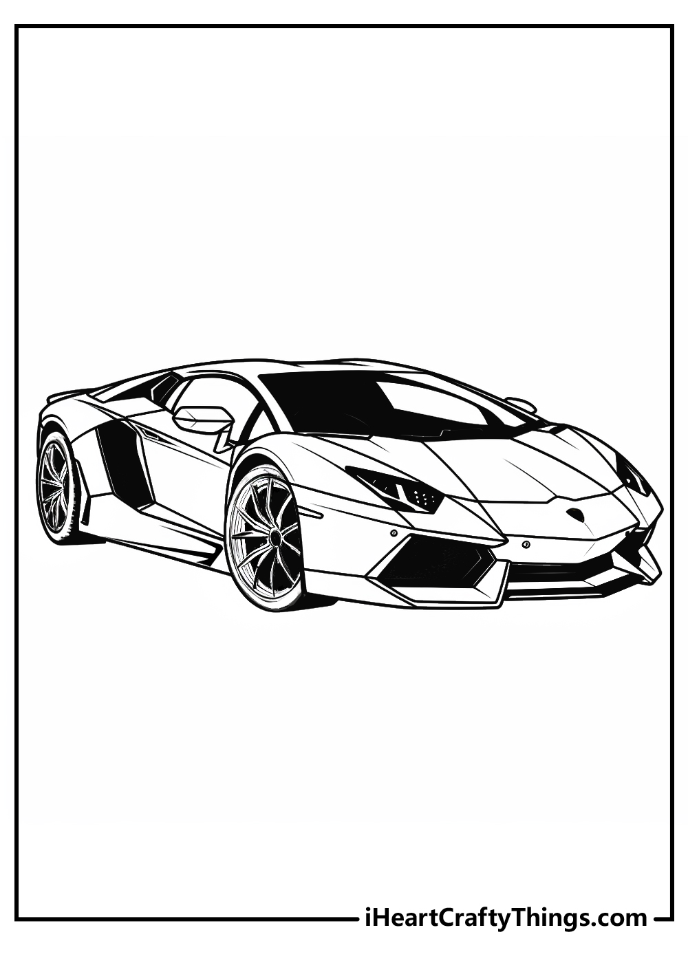 Lamborghini coloring pages free printables