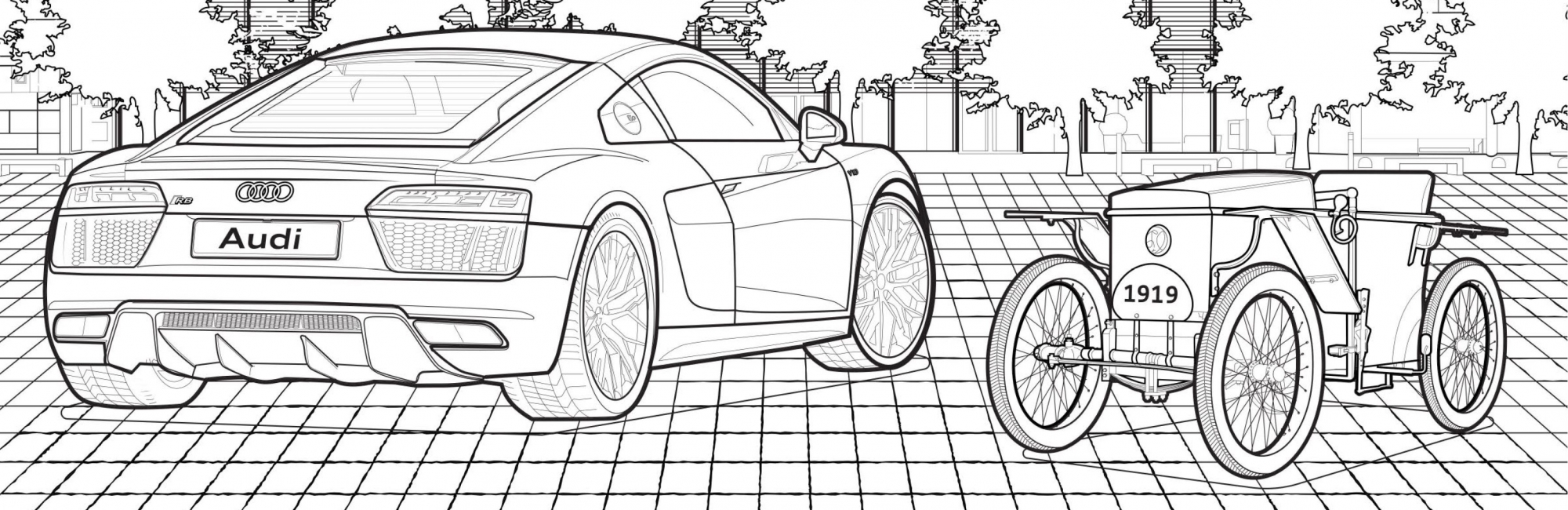 Quarantine got you down check out audis free coloring book or tour a virtual car museum