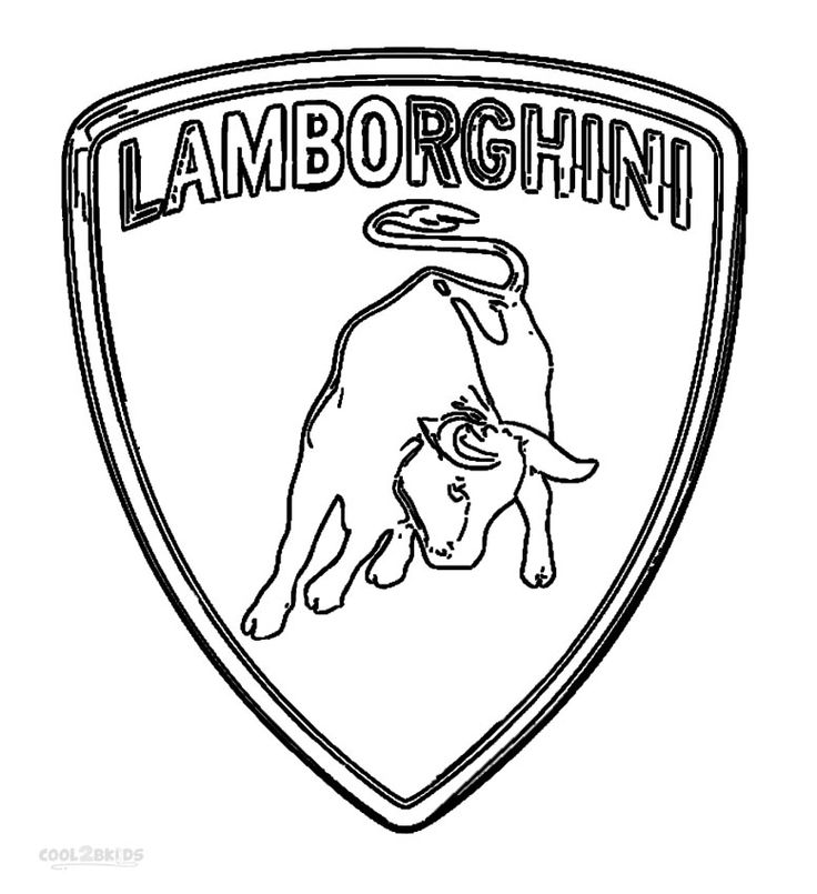 Printable lamborghini coloring pages for kids coolbkids insignias de coches logotipos de marcas de coches lamborghini