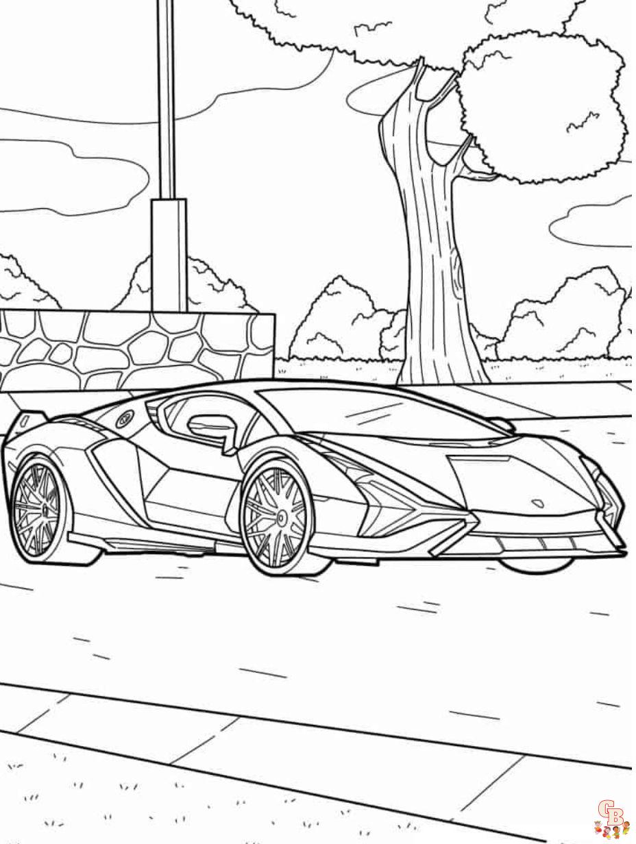 Lamborghini coloring pages