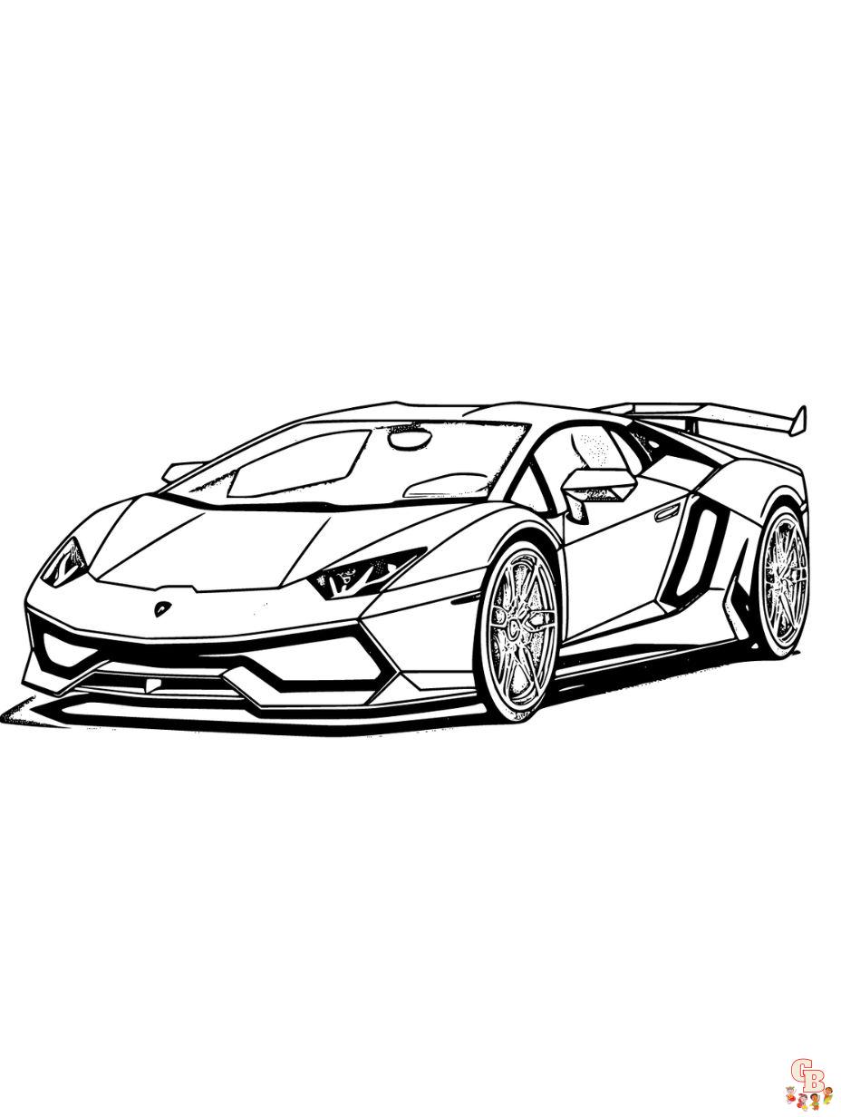 Lamborghini coloring pages