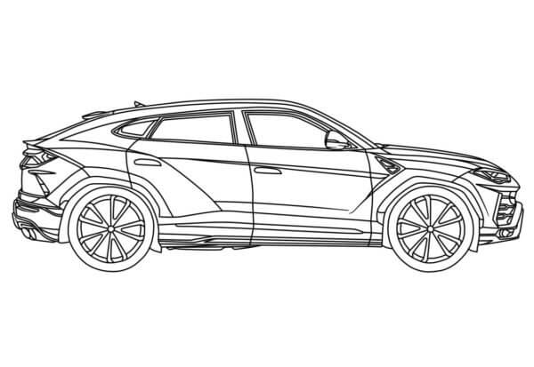 Kolorowanka podstawowe lamborghini urus pobierz wydrukuj lub pokoloruj online juå teraz