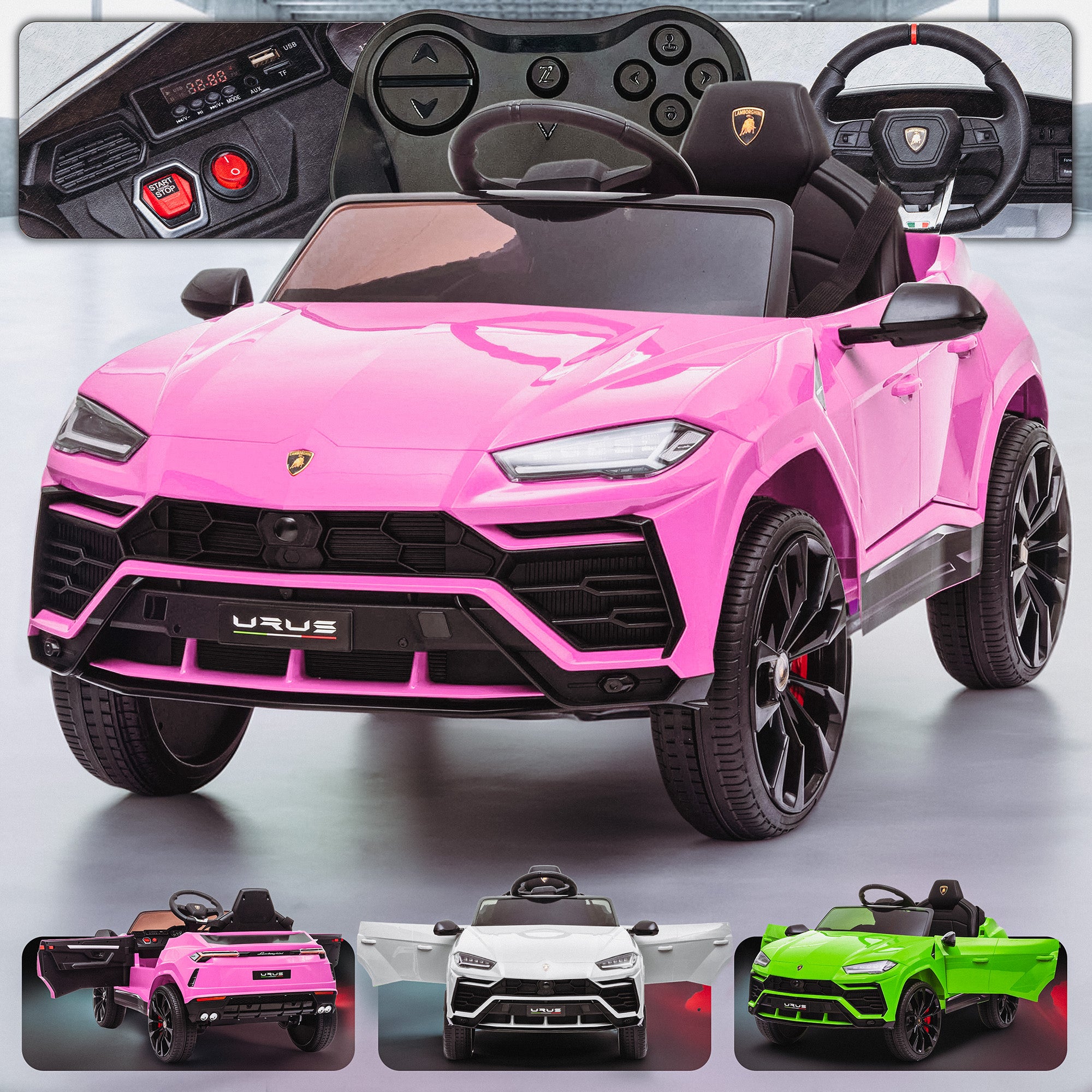 Lamborghini urus licensed v kids battery electric ride on car â