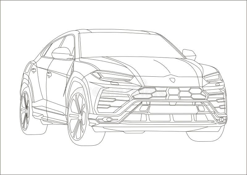 Lamborghini urus stock illustrations â lamborghini urus stock illustrations vectors clipart