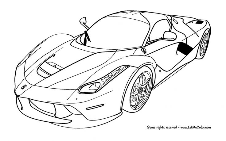 Ferrari coloring pages cars coloring pages race car coloring pages sports coloring pages