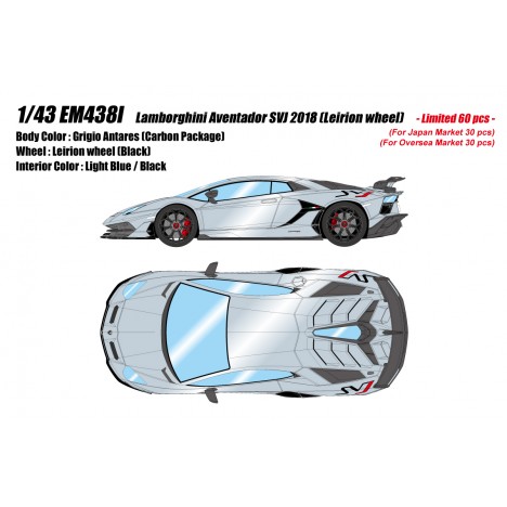 Lamborghini aventador svj grigio antares make up eidolon emi