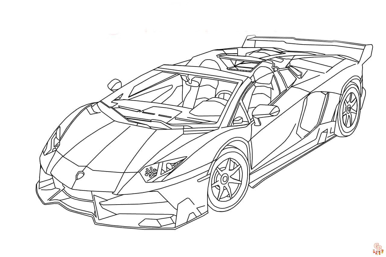 Die besten lamborghini ausmalbilr fãr kinr