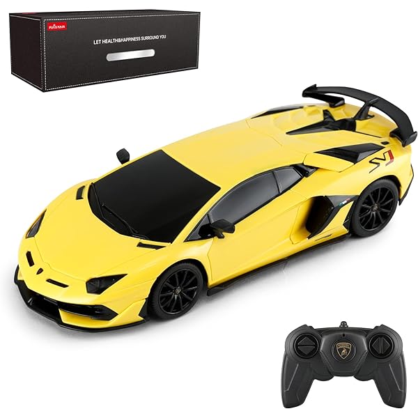 Rastar lamborghini remote control car rc lamborghini aventador svj rc model toy car yellow buy online at best price in u