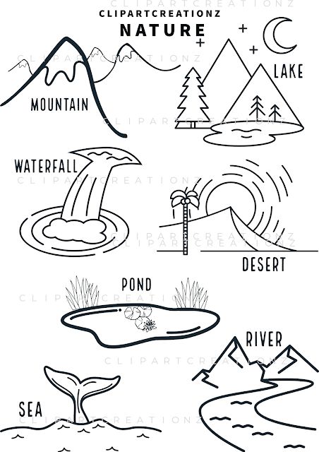 Nature loring clipart free earth loring pages earth science lessons nature kindergarten
