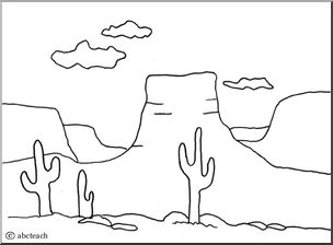 Plateau landform coloring page coloring pages native american drawing landforms