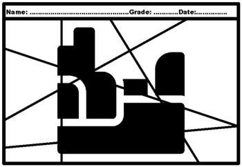 Landforms silhouette pop colorg pages worksheet by swati sharma