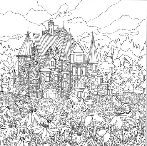 Legendary landscapes coloring book journey â