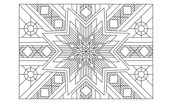 Landscape coloring pages adults coloring coloring page octagonal mandala stock vector by vectorari