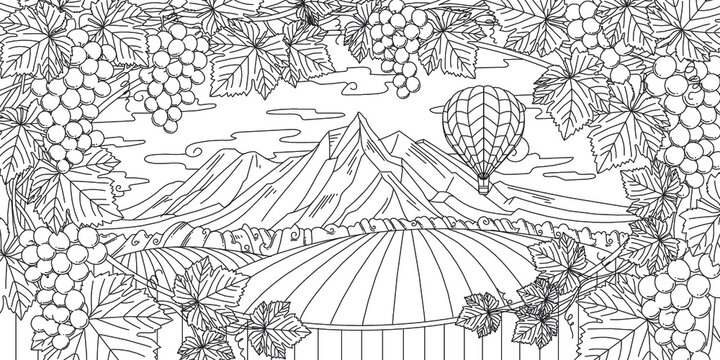 Landscape coloring book images â browse photos vectors and video