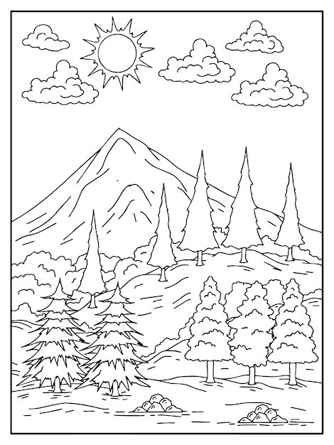 Page nature coloring pages images