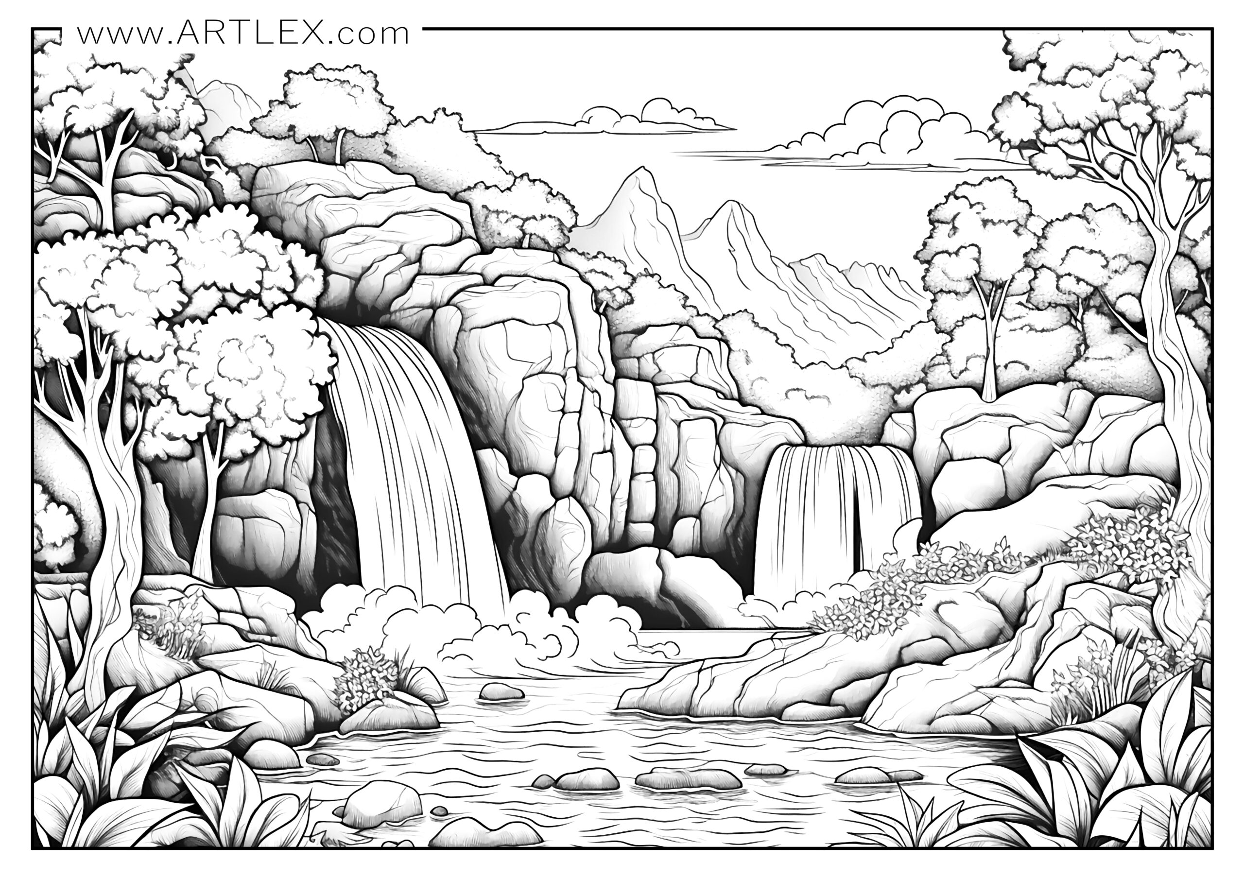 Of the best landscape coloring pages free printable â