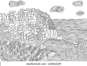 Landscape colouring pages images stock photos d objects vectors