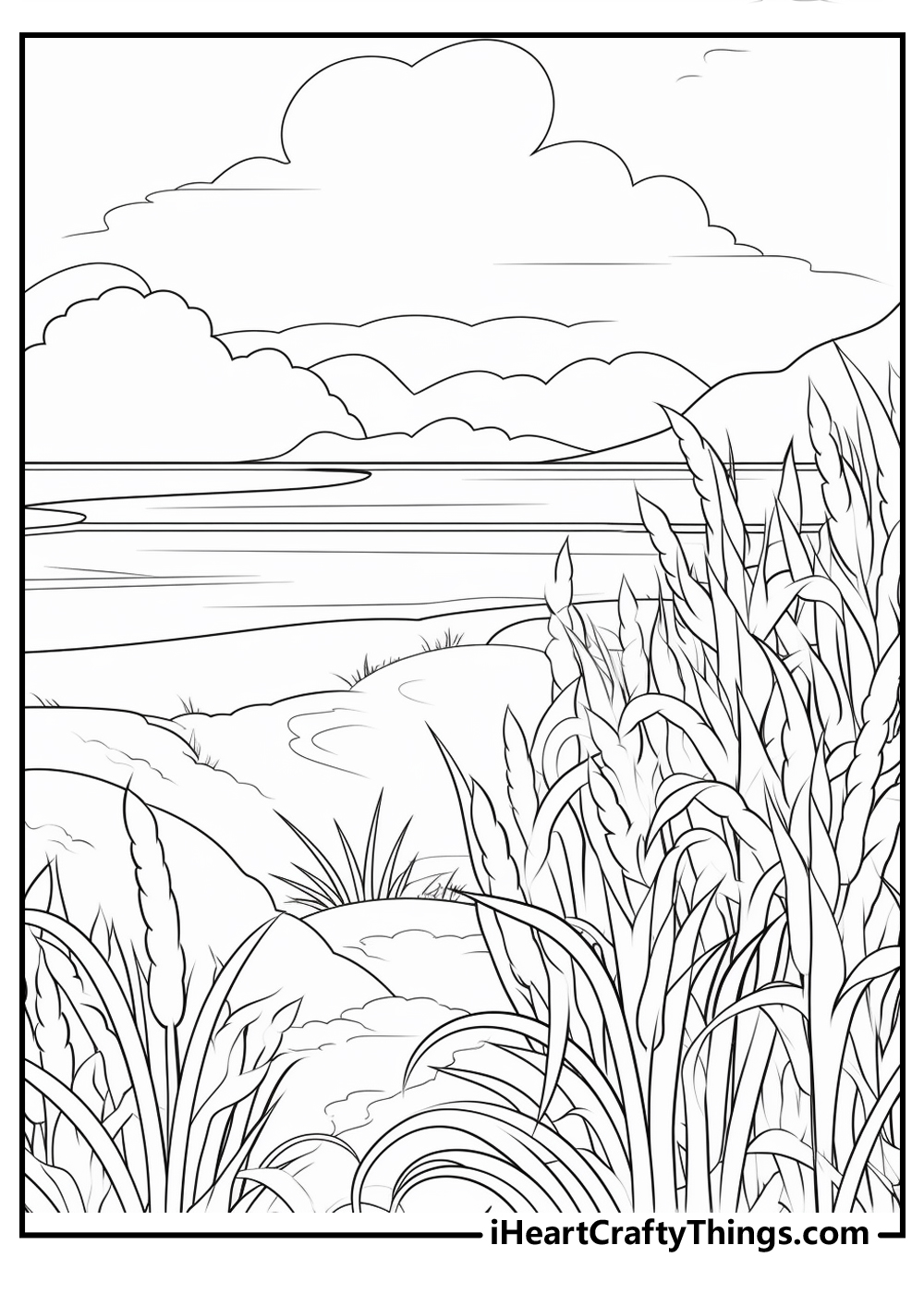 Printable landscape coloring pages updated