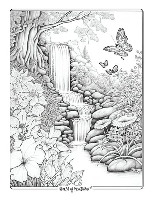 Landscape coloring pages lapis para colorir desenhos para pintar adultos pãginas para colorir para adultos