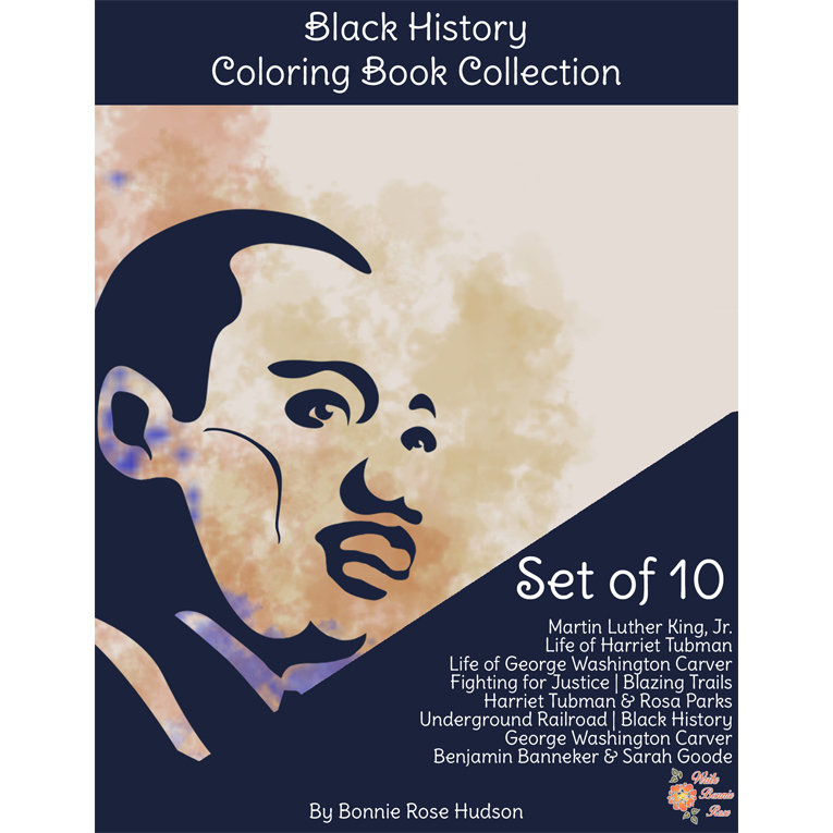 Black history coloring book collection