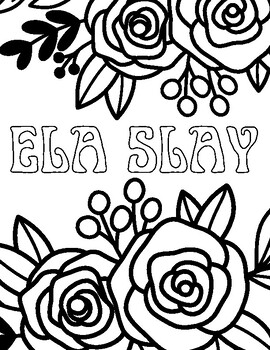 Ela coloring sheets tpt