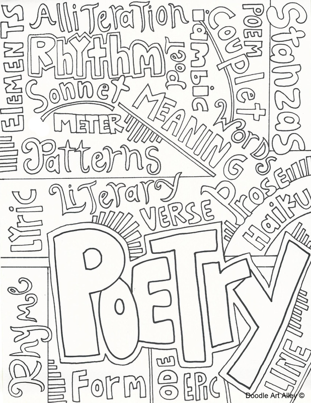 Subject cover pages coloring pages