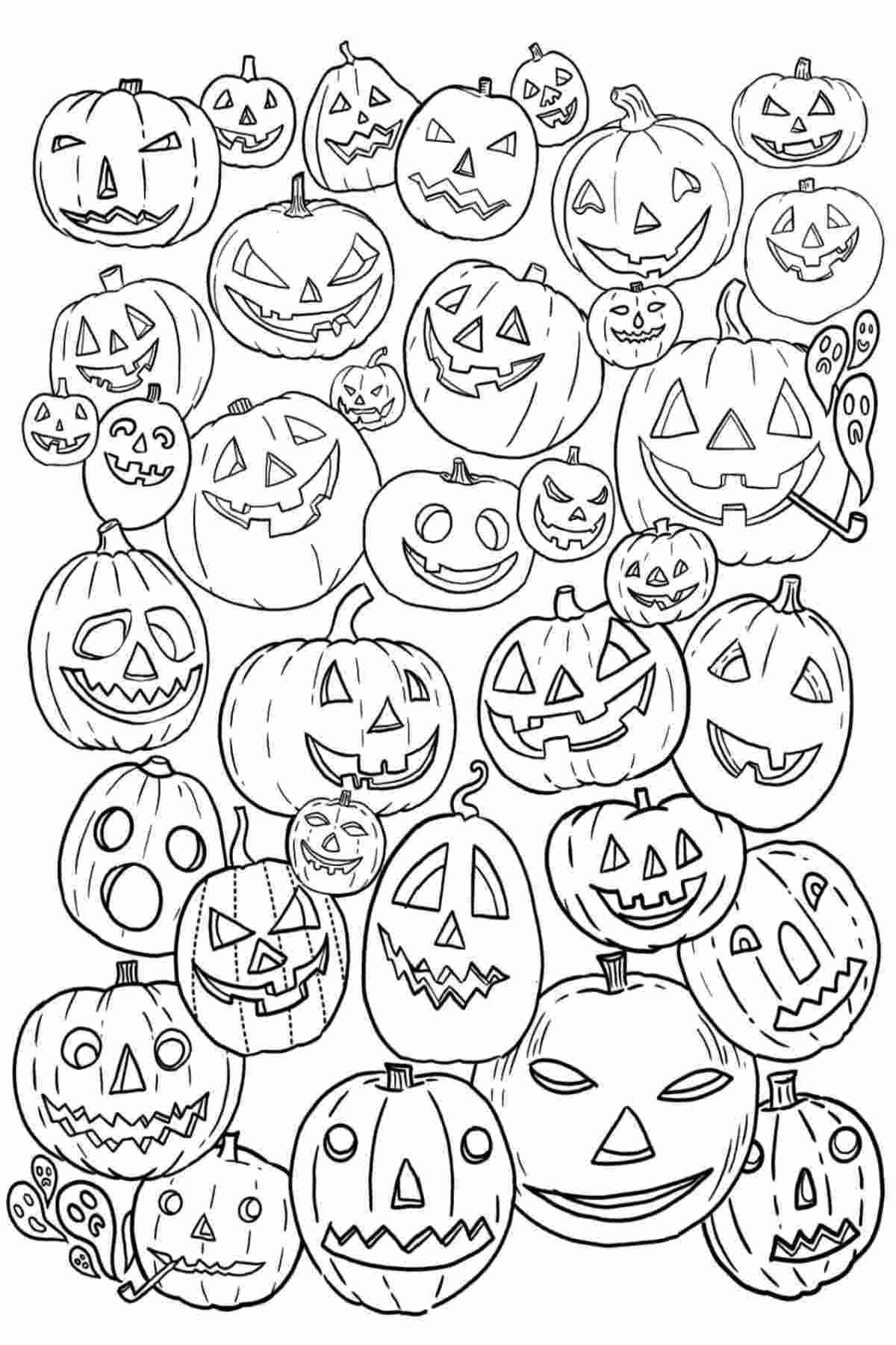 Get jack o lantern coloring pages