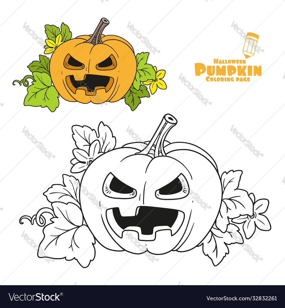 Lantern from pumpkin with cut out royalty free vector image